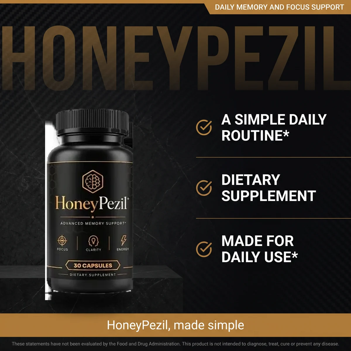 Why HoneyPezil: a simple daily routine memory support capsule